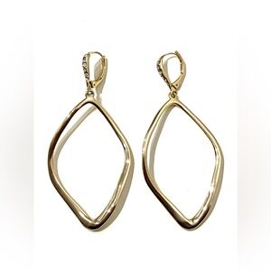 Alexis Bittar Sculpted Aura Gold Tone Earrings